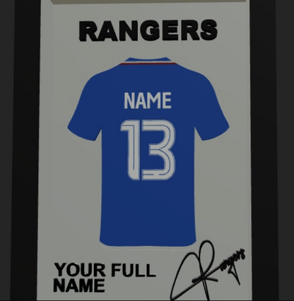 Custom 3D Football Shirt Frame