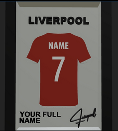 Custom 3D Football Shirt Frame